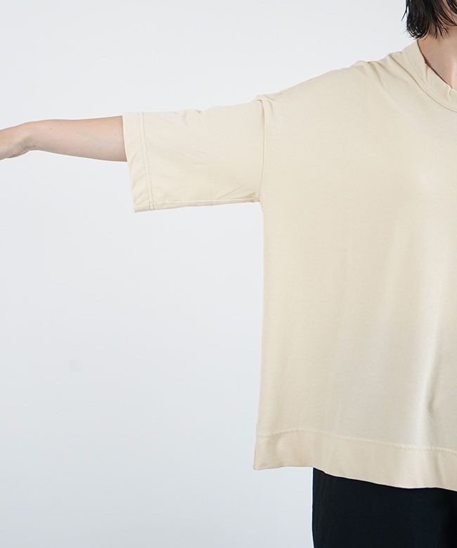 CA-FR1802T7]FIRMUM(フィルマム) 強撚コットンヘビー天竺 クルーネック