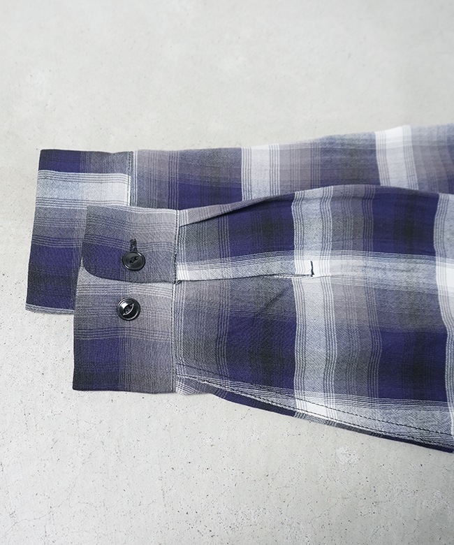 トップス Rayon Check Shirt RAYON CHECK L/S OPEN SHIRT | GOLD(ゴールド) / トップス 長袖