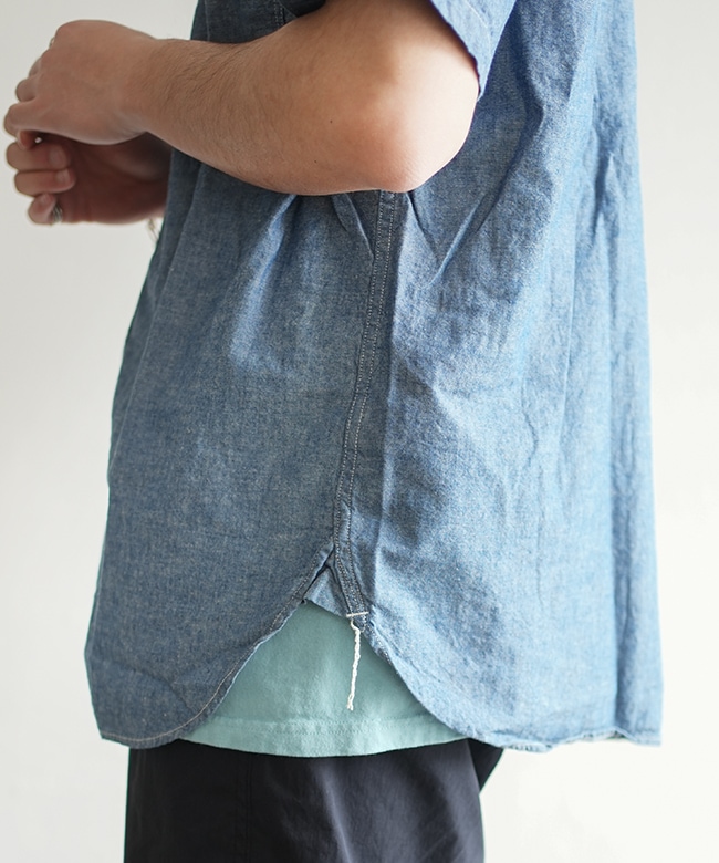 orSlow(オアスロウ) SHORT SLEEVE CHAMBRAY WORK SHIRT ショート