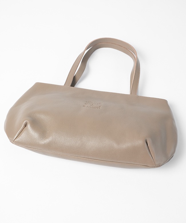 Yoko イルビゾンテ トートバッグ ハンドバッグ レザー グレージュ ◇【国内正規販売店】IL BISONTE(イルビゾンテ) レザーハンドバッグ