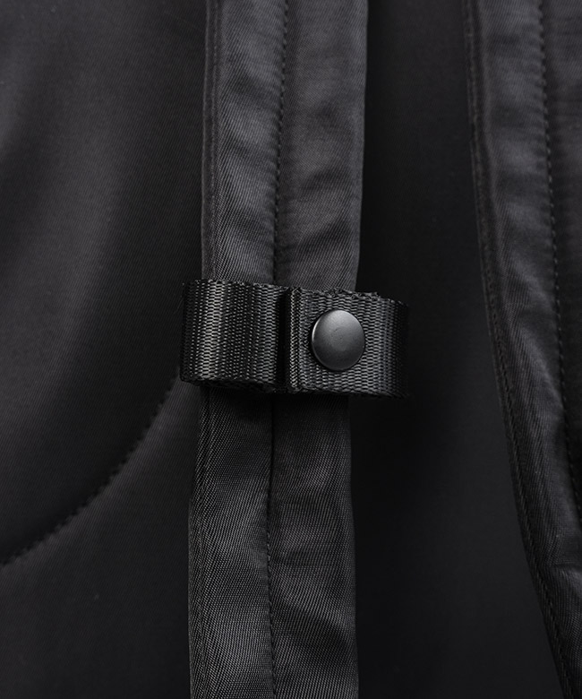 emmiブラックサイズ1x2 emmi（エミ）バックパック・リュック 黒 サイズ