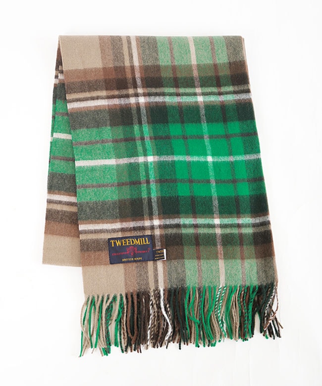 70-190]TWEEDMILL(ツイードミル)大判ピュアウールストール マフラー