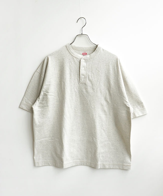 SALE 30%OFF】Healthknit(ヘルスニット) Henleyneck S/S Tee ヘンリー