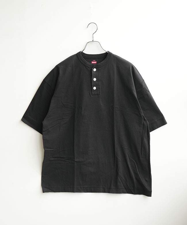 Healthknit(ヘルスニット) Henleyneck S/S Tee ヘンリーネックショート