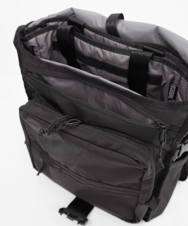 【美品】ENGINEERED GARMENTS メッセンジャーバッグ ブラック Engineered Garments(エンジニアードガーメンツ