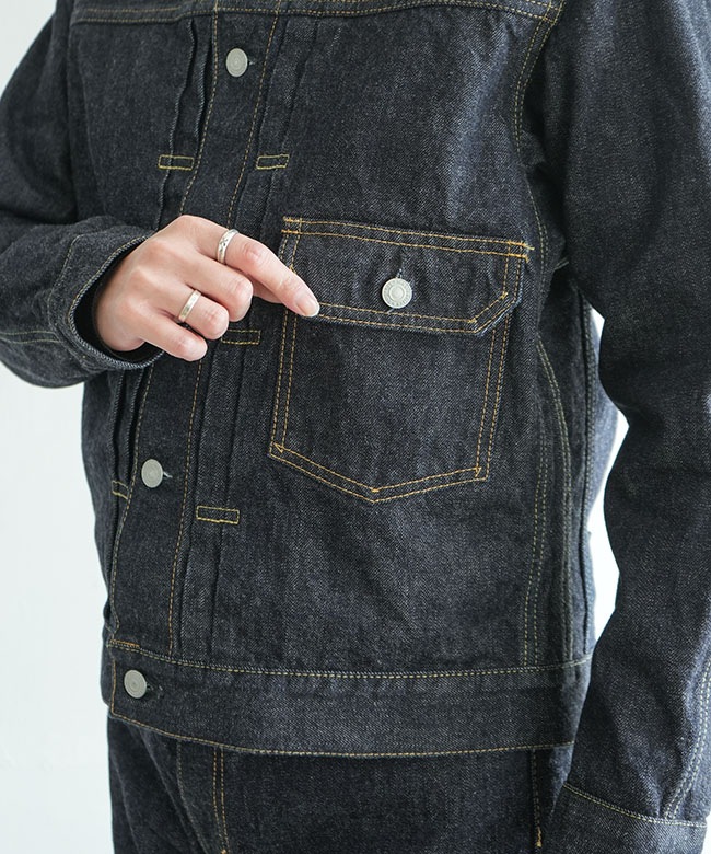 5725-61514-1]SCYE BASICS(サイベーシックス) Selvedge Denim Jacket