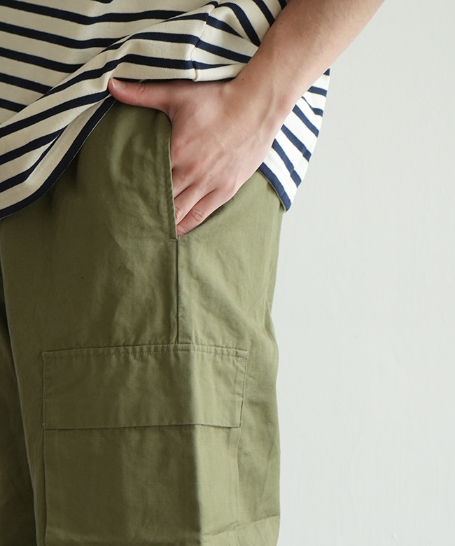 ORCIVAL コットンイージーカーゴパンツ　カーキ セール】ORCIVAL | コットンリネン イージーカーゴパンツ MEN
