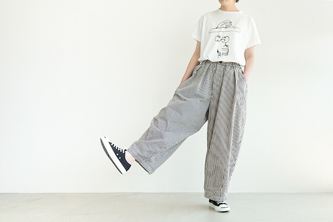 A12108]HARVESTY(ハーベスティ)STRIPES CIRCUS PANTS