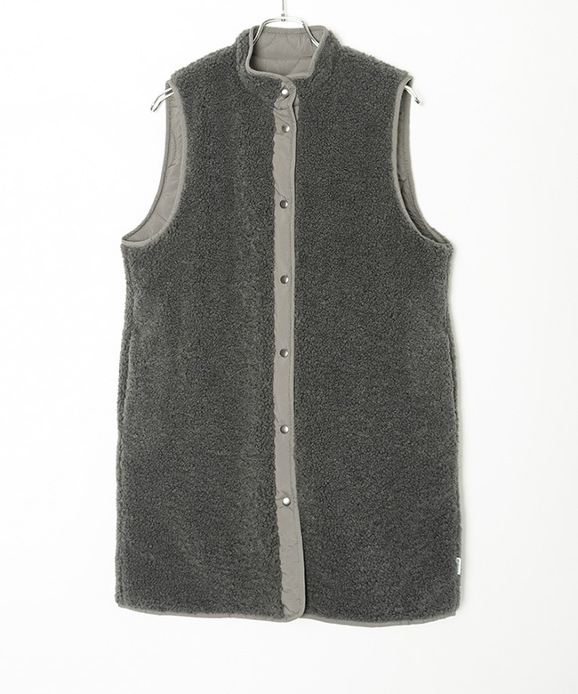 Midi Umi ミディウミ long vest ロングベスト グレー Midi Umi ミディウミ long vest ロングベスト グレー Midi Umi