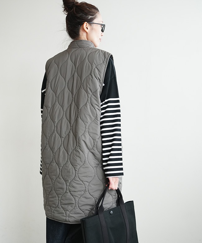 Midi Umi ミディウミ long vest ロングベスト グレー 楽天市場】Midi Umi ミディウミ long vest(全2色) 3-778975服