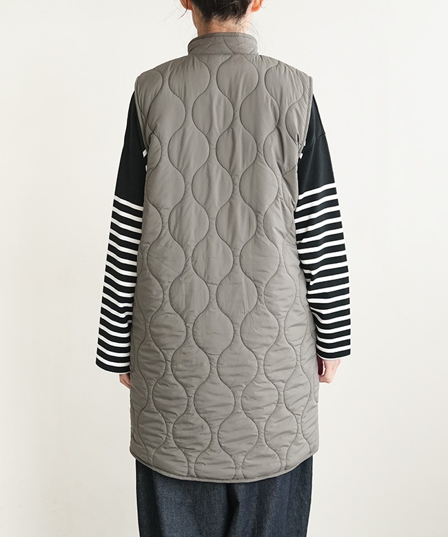 SALE 50%OFF】Midi Umi(ミディウミ)キルティングリバーシブルベスト