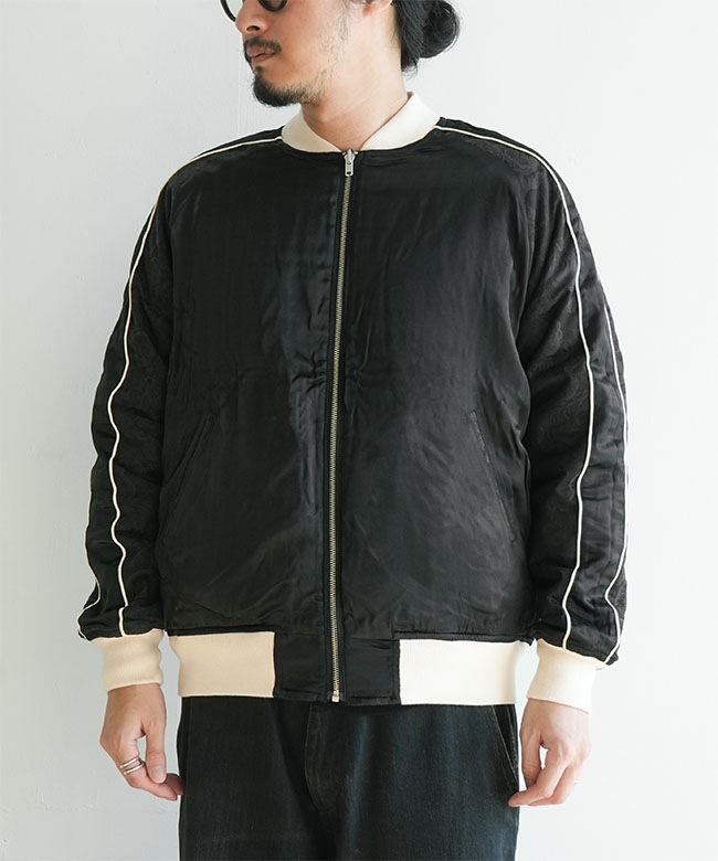 25W-ONIBIKESHI2]PHERROW'S(フェローズ) 鬼火消し メンズ スカジャン