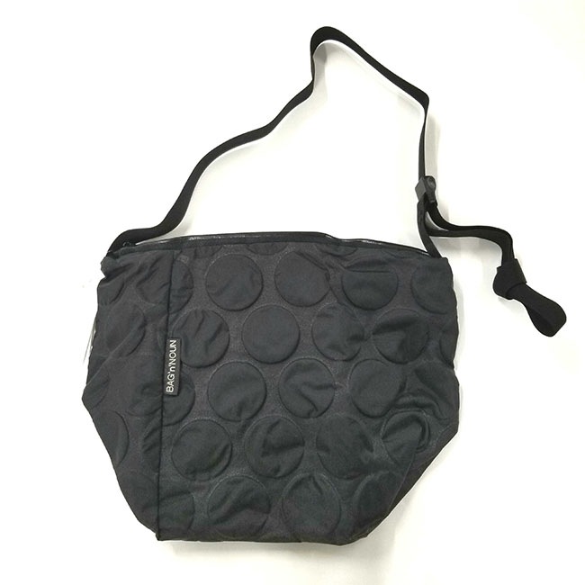 未使用 BAG'n'NOUN DOTS SHOULDER バッグ ブラック DOTS SHOULDER 'M' - bag'n'noun necessary or unnecessary