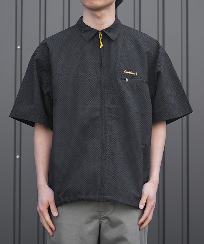 SHARE SPIRIT ／楊柳ユニオンジャックトップ WILD THINGS(ワイルドシングス)GECKO SEER SHIRT ゲッコーシアーシャツ
