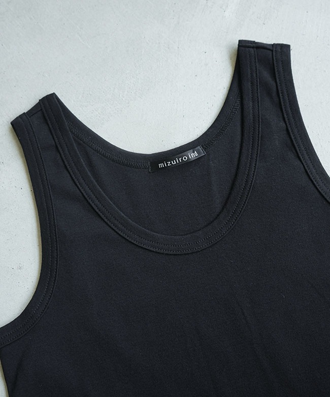 SALE 30%OFF】mizuiro ind(ミズイロインド) basic tank top ベーシック