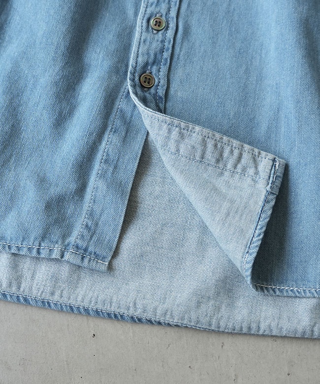 36-078e]Brocante(ブロカント) デニムグランシャツ デニムシャツ