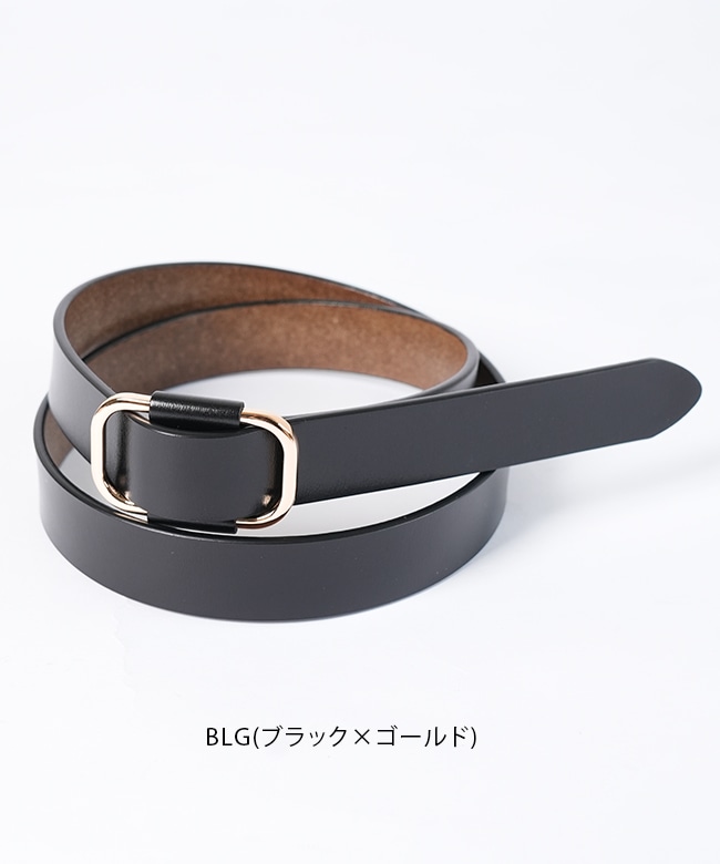 LA10001]Lien(リアン)Non-Hole Lether Belt ノンホールベルト スクエア