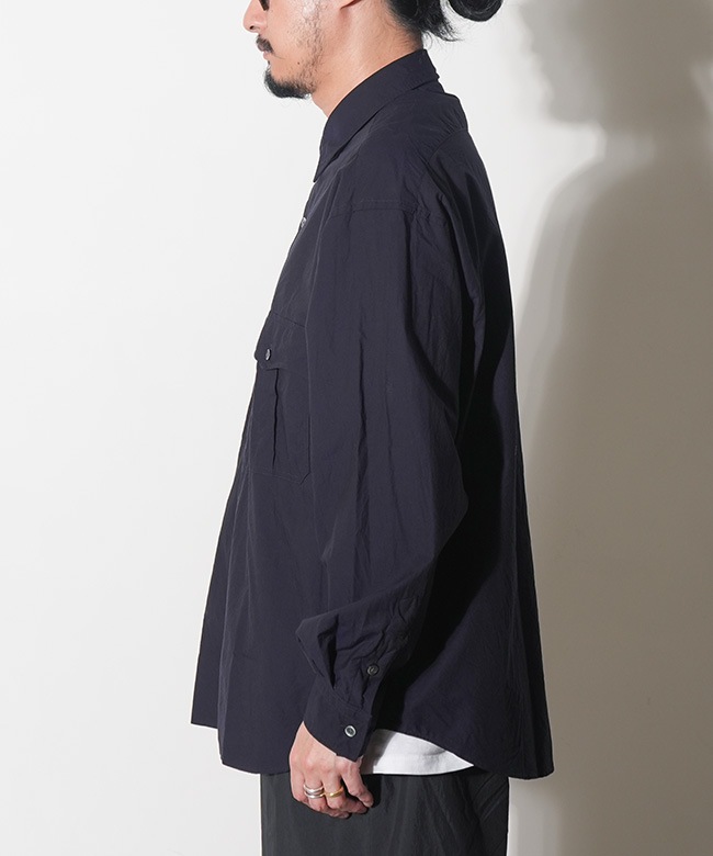 ポータークラシック　ロールアップシャツ　キュプラ　ブラック　サイズL 楽天市場】ポータークラシック PORTER CLASSIC 長袖シャツ