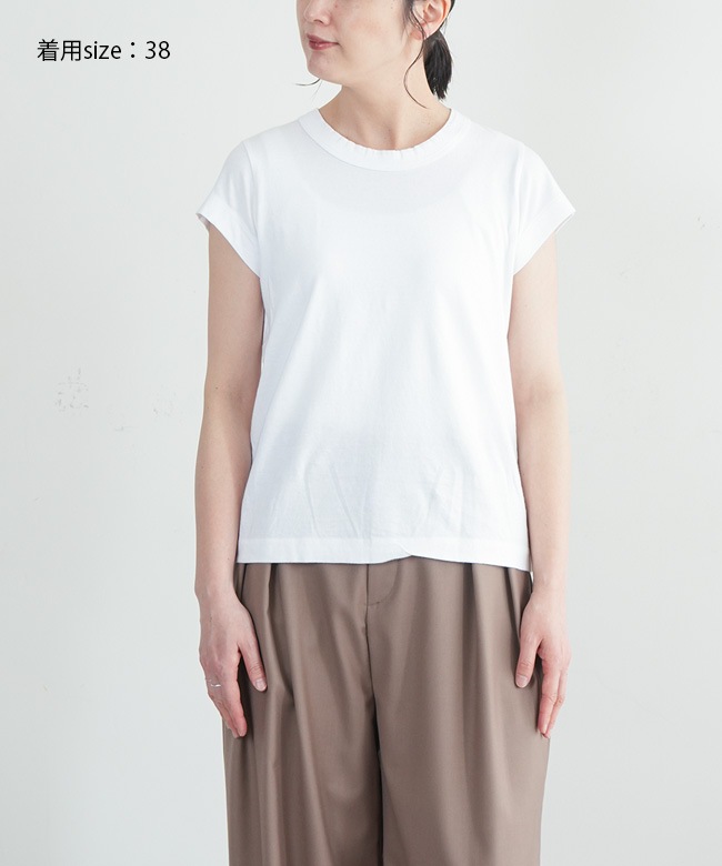 信頼への信頼 PCT-11]LAITERIE(レイトリー) 別注サイズあり ふわふわ天竺 Tシャツ(半袖+袖なし)