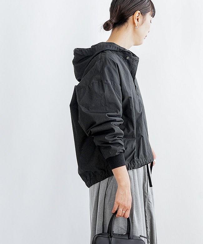 SALE 10%OFF】Midi Umi(ミディウミ) フード付きプルオーバーシャツ