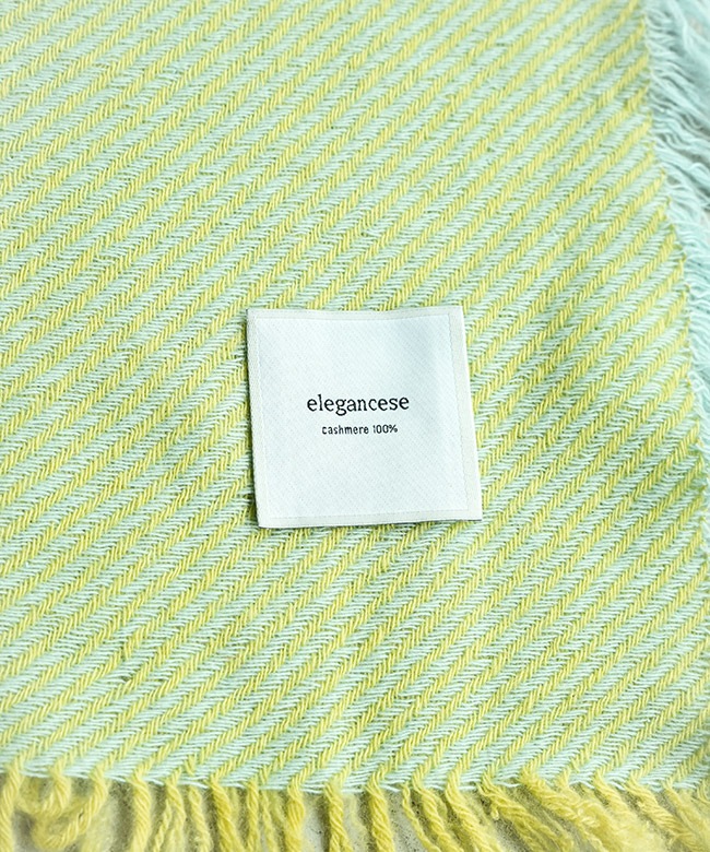 224400310]elegancese(エレガンセーゼ) Square fringe scarf スクエア