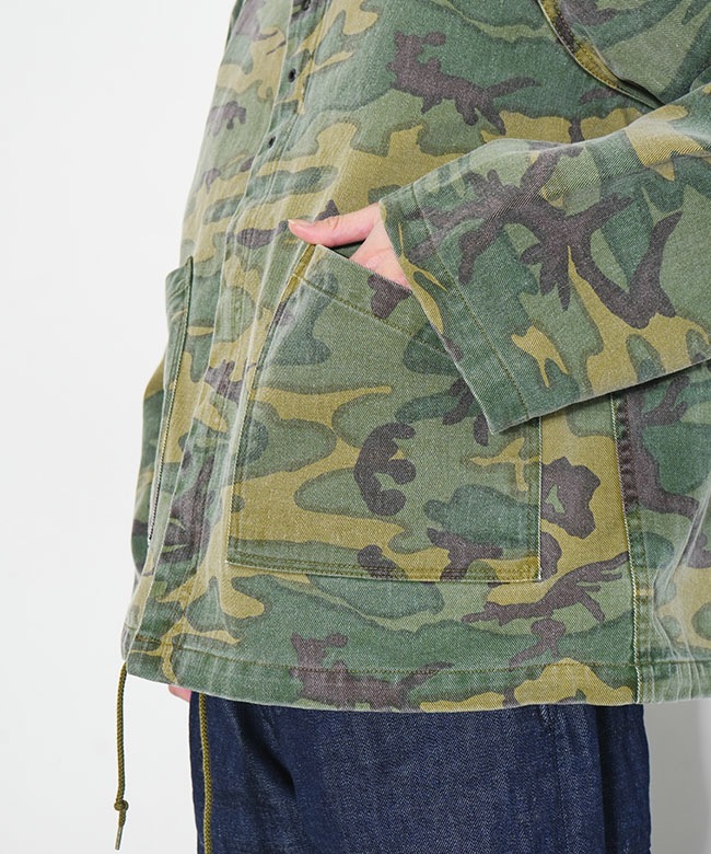 SX143]NEEDLES(ニードルズ) Reversible Hooded Coat - Camo Twill
