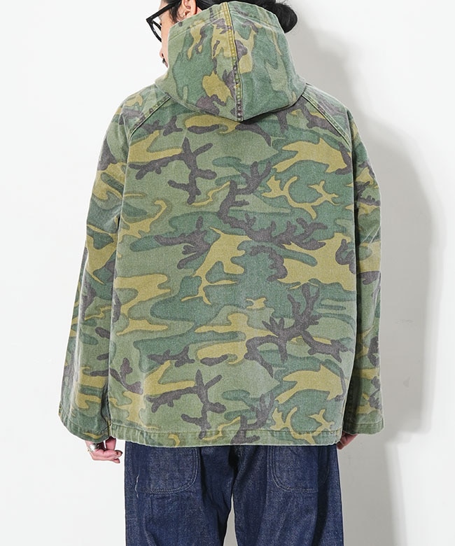 SX143]NEEDLES(ニードルズ) Reversible Hooded Coat - Camo Twill