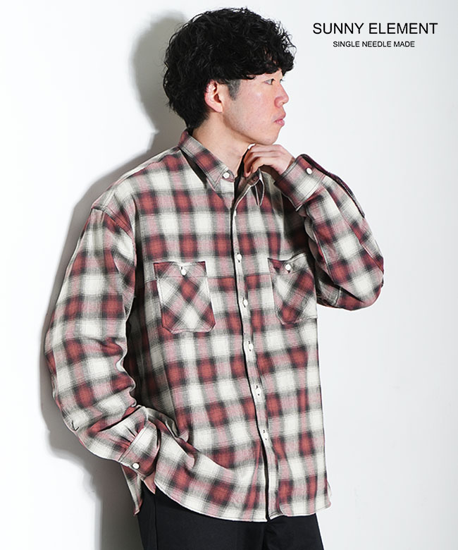 S-044-1]SUNNY ELEMENT(サニーエレメント) Canyon Shirt/Cotton Linen
