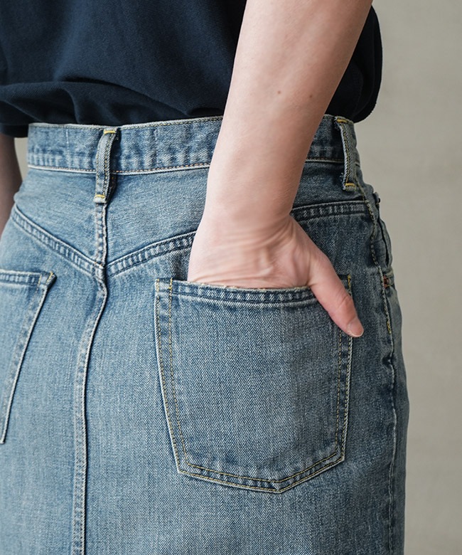 THE SHINZONE(ザ シンゾーン) DENIM TIGHT SKIRT デニムタイトスカート