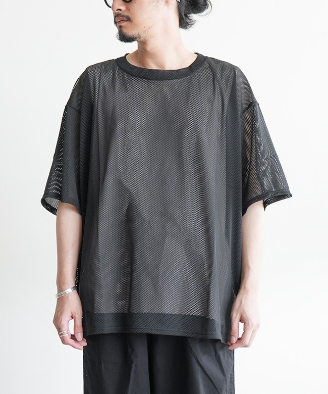south2 west8 ニットメッシュ　シャツ South2West8(サウスツーウエストエイト) S/S Crew Neck Shirt - Knit
