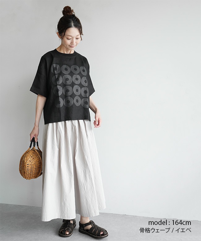 SALE 30%OFF】mao made(マオメイド) 別注 リネンサークルプリントPO