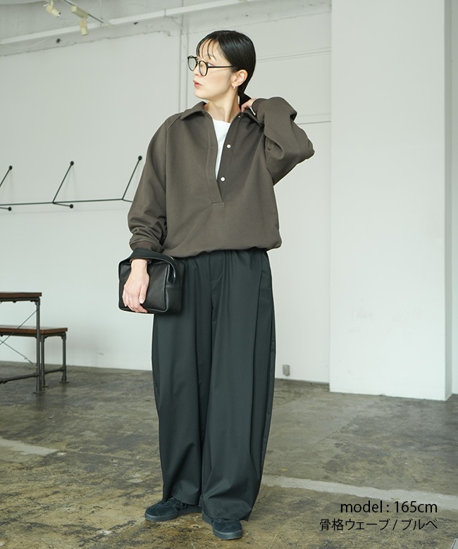 mizuiro ind(ミズイロインド)deep tuck PT ディープタックパンツ