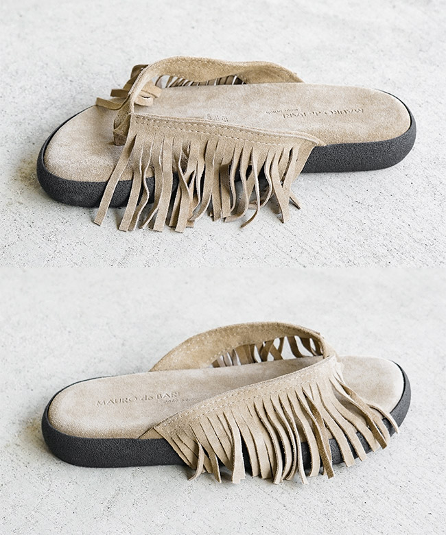 SALE 50%OFF】MAURO de BARI(マウロディバリ) フリンジサンダル