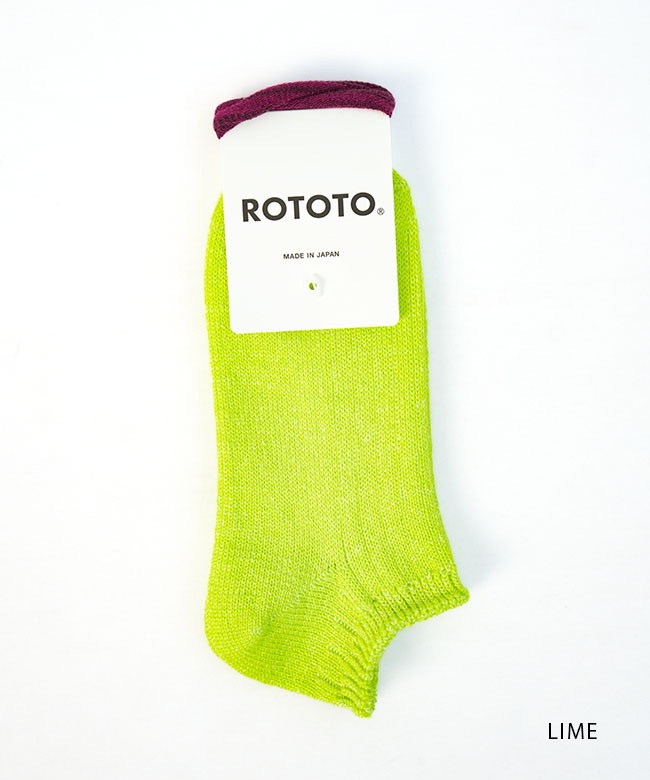 ROTOTO(ロトト)LINEN COTTON RIBBED SHORT SOCKS 靴下 ソックス