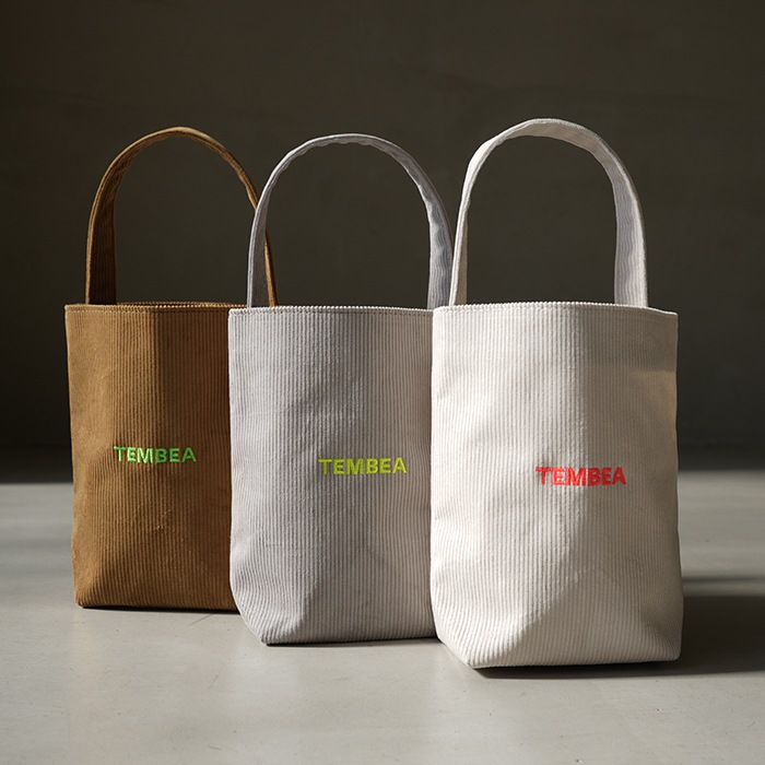 TMB-2381H]【底板付属】TEMBEA(テンベア)BAGUETTE TOTE MINI CORDUROY