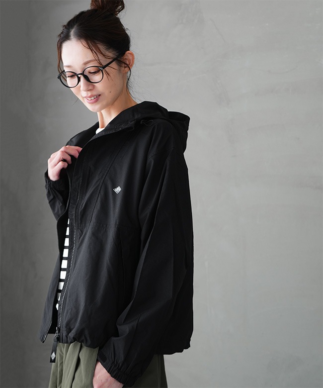 ダントン　ナイロンジャケット　フーディ　ブラック　S DANTON/ダントン インサレーション フーデットジャケット HOODED
