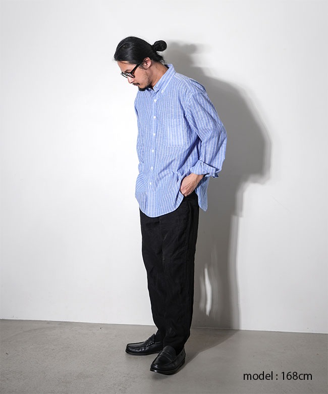 SUNNY ELEMENT Hike BD Shirt リネンシャツ　ブラック SUNNY ELEMENT[ サニーエレメント ] Hike BD Shirt