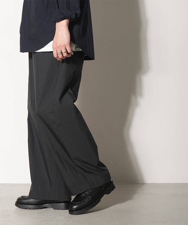 Porter Classic 黒 ワイドパンツ XL Porter Classic 黒 ワイドパンツ XL