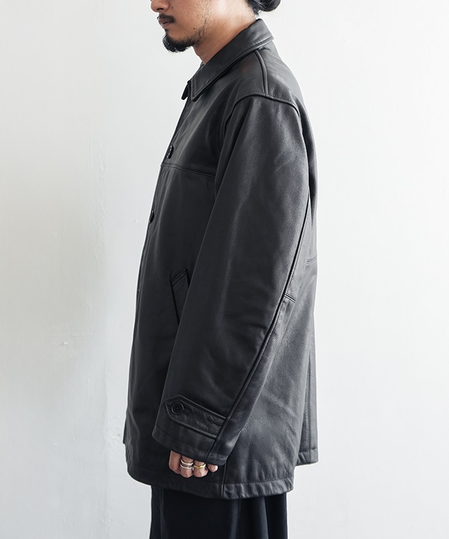 UNIVERSAL PRODUCTS.(ユニバーサルプロダクツ) Leather Car Coat