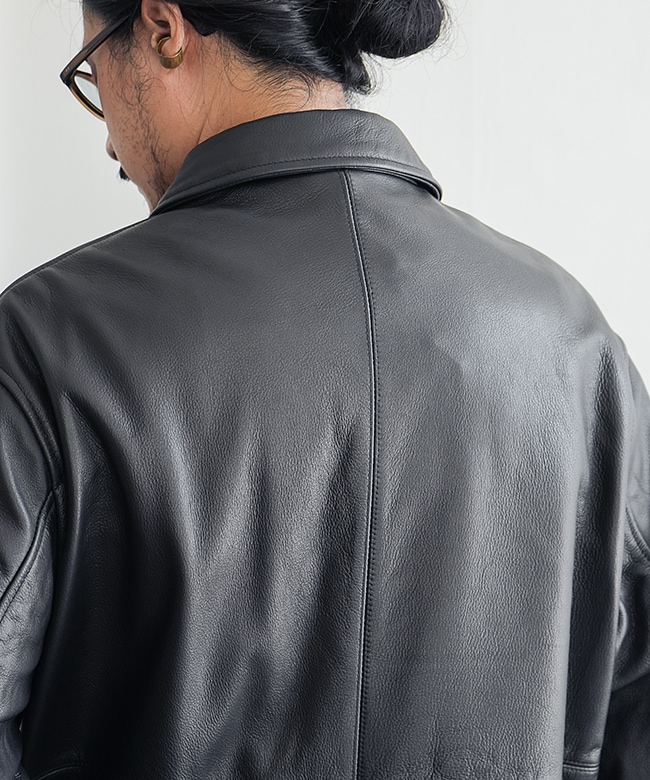 UNIVERSAL PRODUCTS.(ユニバーサルプロダクツ) Leather Car Coat