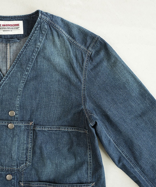 25AMSJK01]THE SHINZONE(ザ シンゾーン) NO COLLAR COVERALL