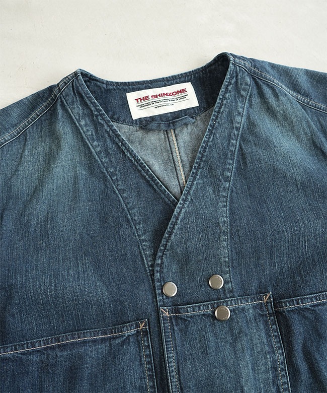 THE SHINZONE シンゾーン デニムカバーオール THE SHINZONE（ザ シンゾーン）の「THE SHINZONE | デニムカバーオール