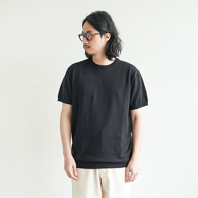 MOONCASTLE ムーンキャッスル ICE COTTON ブラック M MC18]MOONCASTLE(ムーンキャッスル)ICE COTTON CREWNECK(アイス