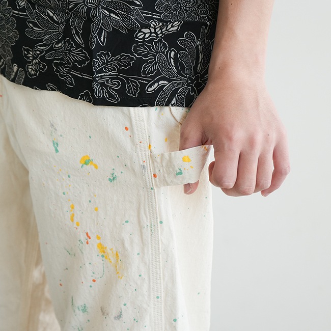 01-5120-P66]orSlow(オアスロウ)60's PAINTER PANTS WITH PAINT