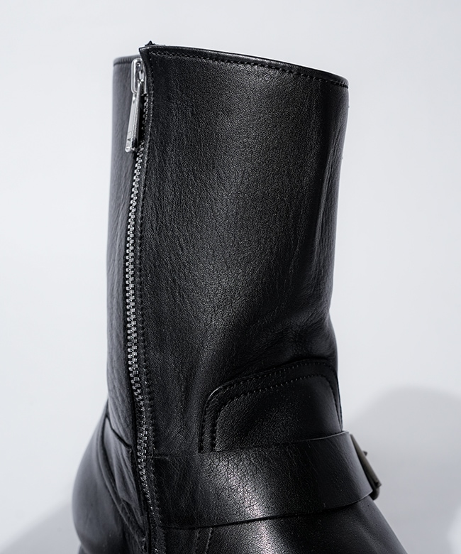 NN-F4703]nonnative(ノンネイティブ)BIKER ZIP UP BOOTS COW LEATHER