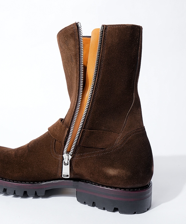 NN-F4703]nonnative(ノンネイティブ)BIKER ZIP UP BOOTS COW LEATHER
