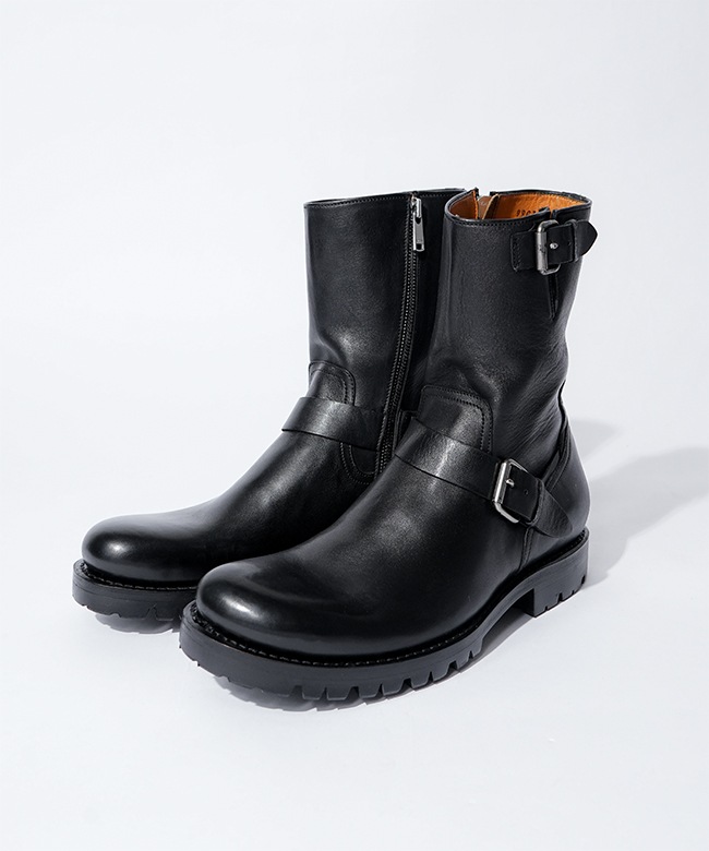 ＳＩＸ　Ｎｕｍｂｅｒ４　１９８９ NN-F4703]nonnative(ノンネイティブ)BIKER ZIP UP BOOTS COW LEATHER