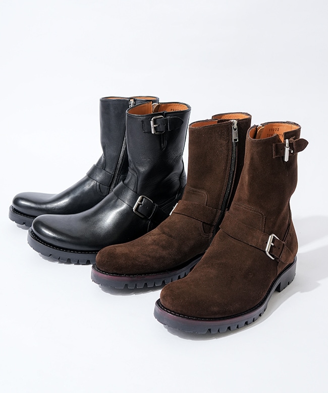 NN-F4703]nonnative(ノンネイティブ)BIKER ZIP UP BOOTS COW LEATHER