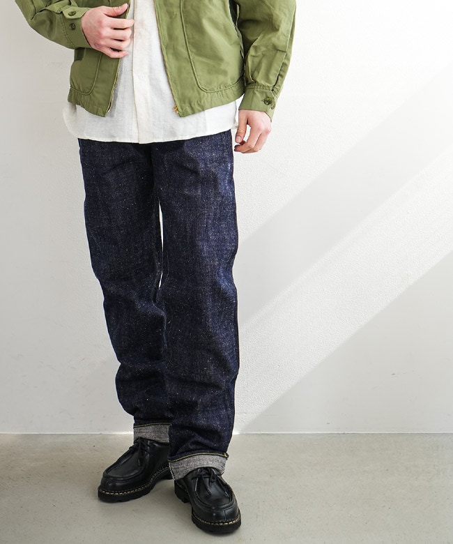SUGAR CANE(シュガーケーン) 砂糖黍製 14oz. 琉球藍混左綾DENIM メンズ