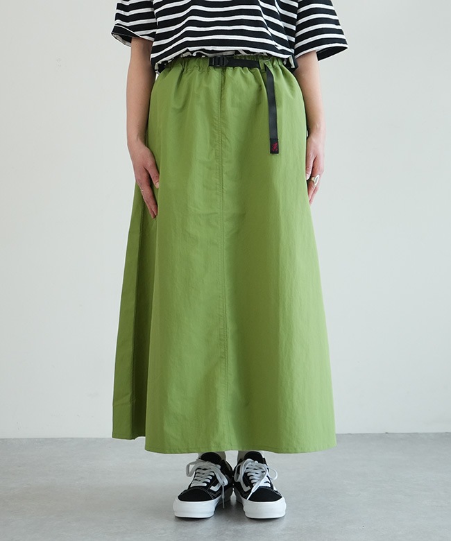 GRAMICCI(グラミチ) NYLON FLARE SKIRT ナイロンフレアスカート ロング